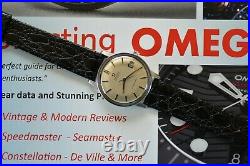Vintage 1967 Omega Automatic Seamaster Watch Caliber 565 RARE ONYX Dial Runs ++