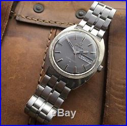 Vintage 1969 Omega 168.029 Constellation Chronometer Wristwatch. Rare Grey Dial