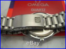 Vintage 1970's Ss Omega Seamaster Quartz Cal 1342 Rare Sparkle Dial 6842