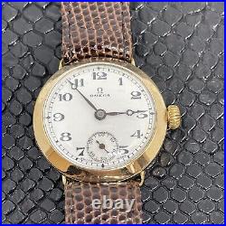 Vintage OMEGA 1985 gold plated 15 Jewels Excellent Condition Works Perfect RARE