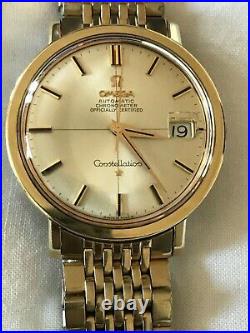 Vintage OMEGA Constellation Cross-hair dial 36mm case- Rare+Mint
