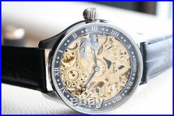 Vintage OMEGA Handwound Watch Skeleton Rare Men's Watch Case Size 48mm OH 1914