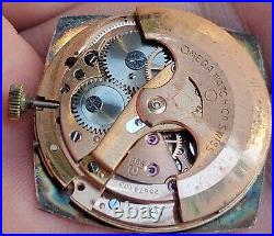 Vintage OMEGA Watch Movement Rare SQUARE DIAL