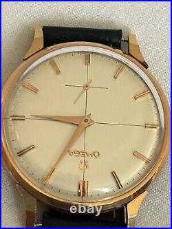 Vintage Omega 18K Solid Rose Gold Manual 37mm Case-Super rare Vintage Omega 18K Solid Rose Gold Manual 37mm Case-Super rare