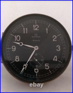 Vintage Omega 8 Day Automobile Clock. 1930 1938 Rare 83mm Ruining