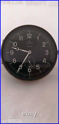 Vintage Omega 8 Day Automobile Clock. 1930 1938 Rare 83mm Ruining