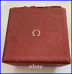 Vintage Omega 8 Days Clock Swiss Made BOX & PAPERS RED Seconds Hand RARE