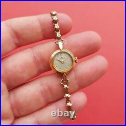 Vintage Omega 9ct solid gold watch ladies vintage rare Swiss