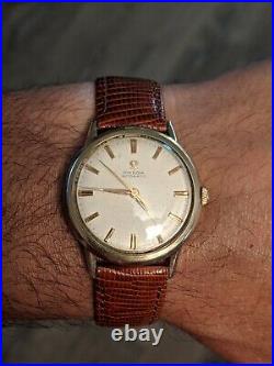 Vintage Omega Automatic 17J Cal 470 Men's 10k GF Wristwatch Ref. C6296 Rare