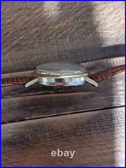 Vintage Omega Automatic 17J Cal 470 Men's 10k GF Wristwatch Ref. C6296 Rare