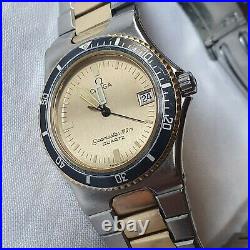 Vintage Omega CALYPSO Seamaster 120m Quartz Men's Watch Rare to Find