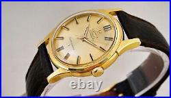 Vintage Omega Constellation 551 Cal 18k Gold 34.5mm Gold Dial Rare From 1961