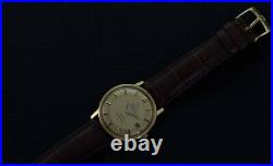 Vintage Omega Constellation Pie Pan-18k Solid Gold-Rare MEISTER DIAL-Serviced