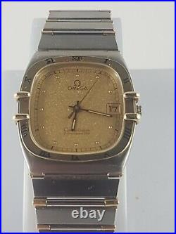 Vintage Omega Constellation SS 18 karat gold watch, for man working, rare