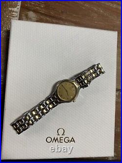 Vintage Omega DeVille Wristwatch 18k Gold, Stainless Steel (Rare)