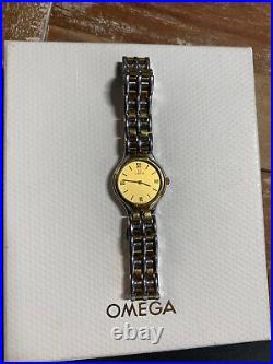 Vintage Omega DeVille Wristwatch 18k Gold, Stainless Steel (Rare)