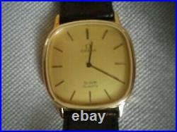 Vintage Omega De Ville Gents Wristwatch, Late 1900s Era Quartz Movement (Rare)