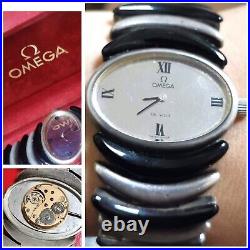 Vintage Omega De Ville Watch 1972 Ultra Rare Sterling Silver 925 Strap Hand Wind