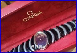 Vintage Omega De Ville Watch 1972 Ultra Rare Sterling Silver 925 Strap Hand Wind