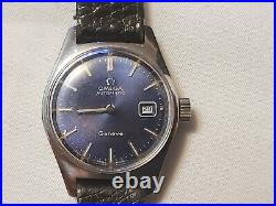 Vintage Omega Geneve 566.036 (Rare Blue Dial) Automatic Ladies Watch