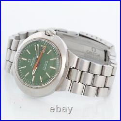 Vintage Omega Geneve Dynamic Automatic Men's Watch Rare Green Dial