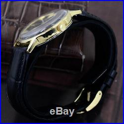 Vintage Omega Geneve Hand-winding Black Dial Dress Men's Watch Rare Items