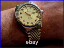 Vintage Omega Gents Automatic Seamaster Cosmic 2000 1970's rare gold tone dial