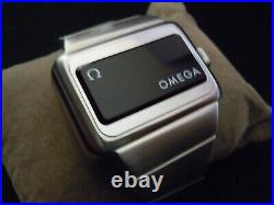 Vintage Omega LED Digital Watch Rare One Button Stainless Steel TC-1