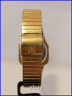 Vintage Omega Memomaster LCD Quartz Gold Very Rare