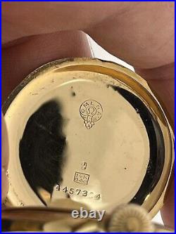 Vintage Omega Pocket Watch Very Rare 14k GOLD Heirloom Movement 7190 GENUINE