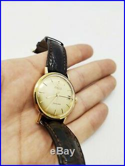 Vintage Omega Seamaster Automatic Cal 562 18k Gold Wristwatch Rare