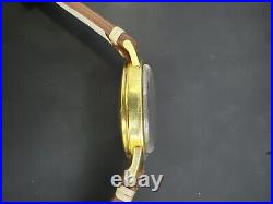 Vintage Omega Seamaster Calendar Deluxe Pie Pan Dial 18k Gold Very Rare