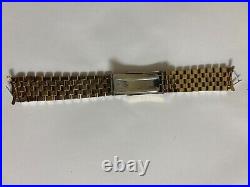 Vintage Omega Seamaster Deville 518 bracelet 17mm stainless 14K G. F. RARE