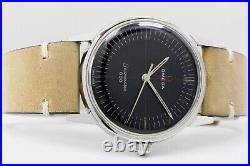 Vintage Omega Seamaster Original Black Technical Dial Rare Vintage Winding Watch