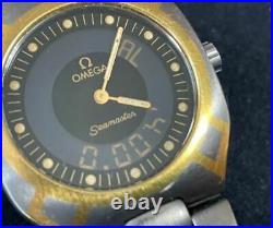 Vintage Omega Seamaster Polaris Rare DigiAna Men's Watch Quartz Used From Japan