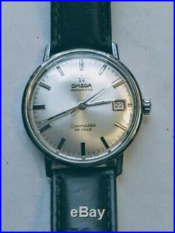 Vintage Omega Seamaster Seville Automatic Date With Rare Sigma Dial