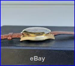 Vintage Omega Speedmaster Automatic Cal 1152 18K Gold Chronograph Watch Rare