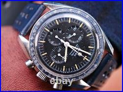 Vintage Omega Speedmaster Watch Professional Very Rare Blue 220 Bezel Mens Wrist