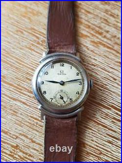 Vintage Omega Steel Watch Cal. 26.5 SOB T2 All Original Rare Model 1938 WWII era