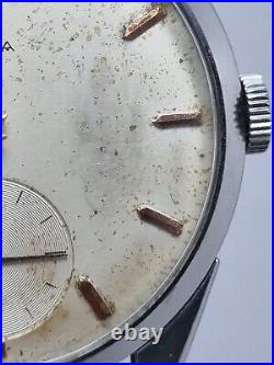 Vintage Omega Steel Wrist Watch Swiss Patina Dial Men's Cal 267 Rare 1960