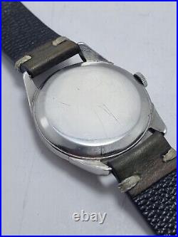 Vintage Omega Steel Wrist Watch Swiss Patina Dial Men's Cal 267 Rare 1960