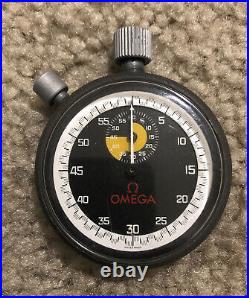 Vintage Omega Stopwatch 1966 MG6407 Tested Working RARE 60s Seven 7 Jewels