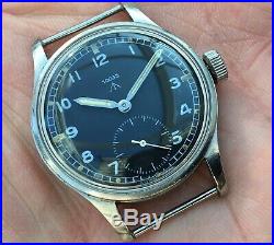 Vintage Omega WWW British Military Watch, With Rare NATO Dial And Hands
