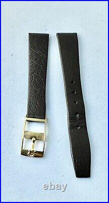 Vintage Omega Watch Band Brown Signed Omega Rare Clasp for your gold watch