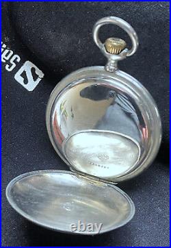 Vintage Omega pocket watch, 1915, serviced. Rare 24H dial