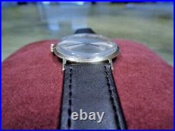 Vintage Rare Gents Omega Slim Thin 14K Solid Gold Case Watch Movement Cal. 625