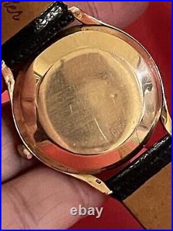 Vintage Rare OMEGA 18k Rose Gold Automatic 14341 Bumper Calibre 35m Watch R1