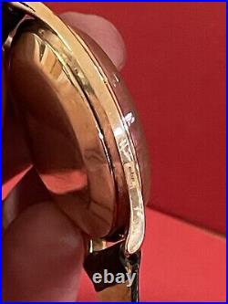 Vintage Rare OMEGA 18k Rose Gold Automatic 14341 Bumper Calibre 35m Watch R1