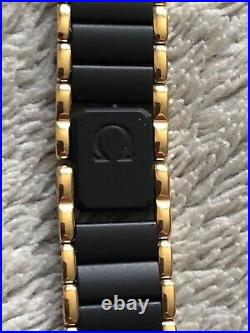 Vintage Rare OMEGA Black Gold Watch Bracelet Ref 6055/024