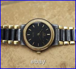 Vintage Rare OMEGA Black Gold Watch Bracelet Ref 6055/024